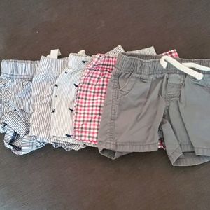 Five pairs 3 month shorts